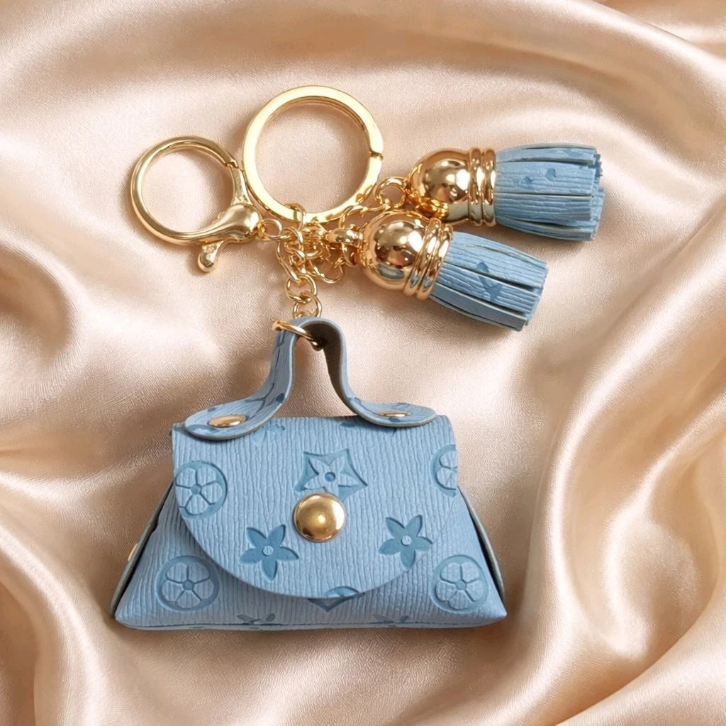 Luxe Mini Tassel Bag Charm Key Chain