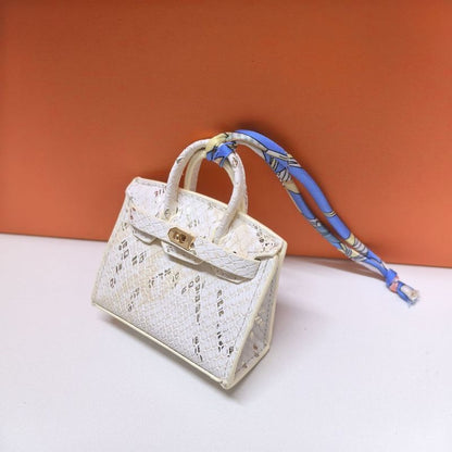 Mini Birkin With Snake Print