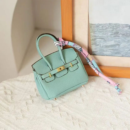 Mini Birkin-Inspired Handbag Charm
