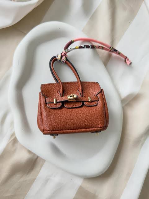 Mini Birkin-Inspired Handbag Charm