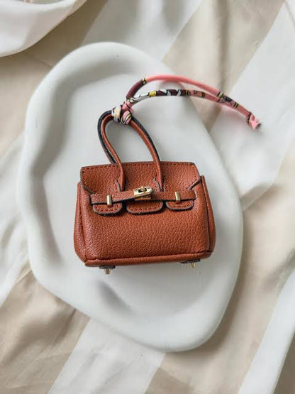 Mini Birkin-Inspired Handbag Charm