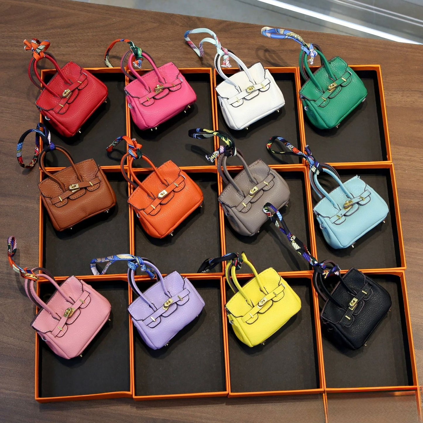 Mini Birkin-Inspired Handbag Charm