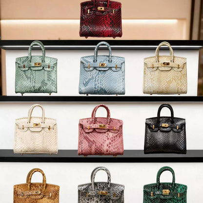 Mini Birkin With Snake Print
