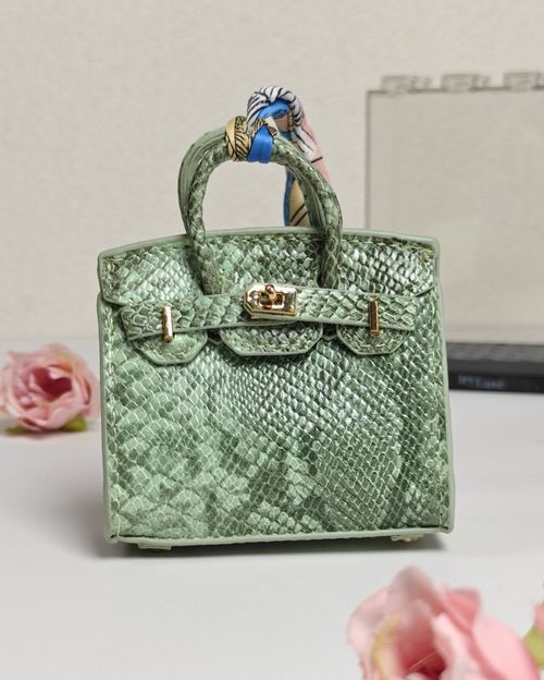 Mini Birkin With Snake Print